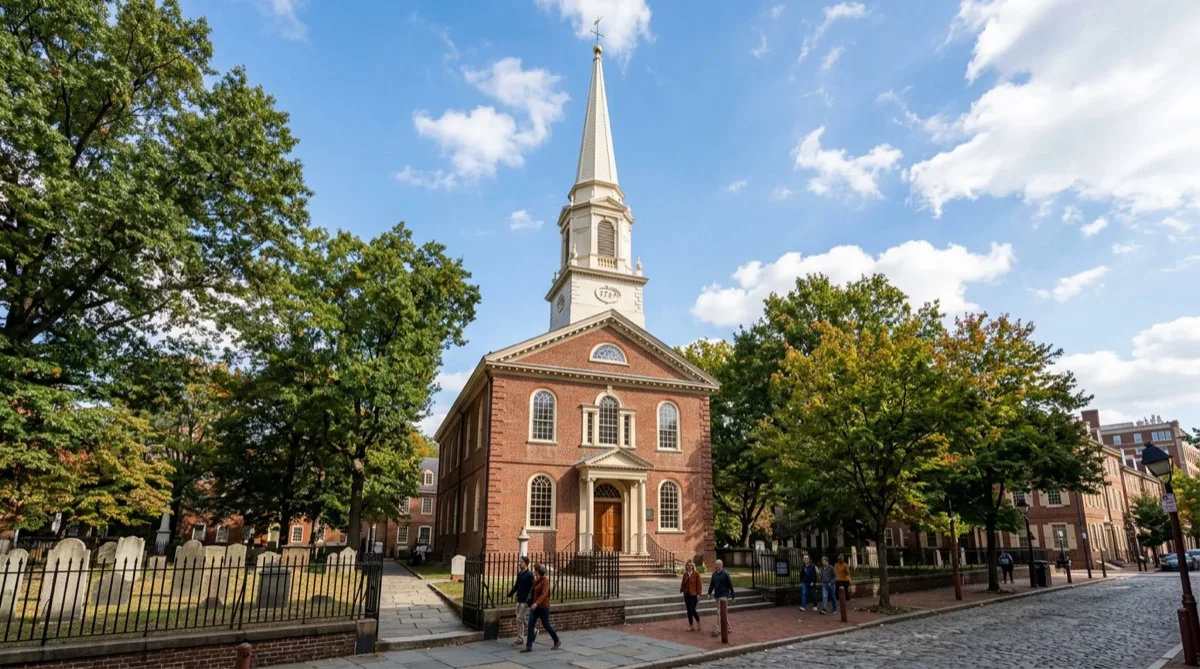 Historic cathedral with UV conservation church window film in Philadelphia