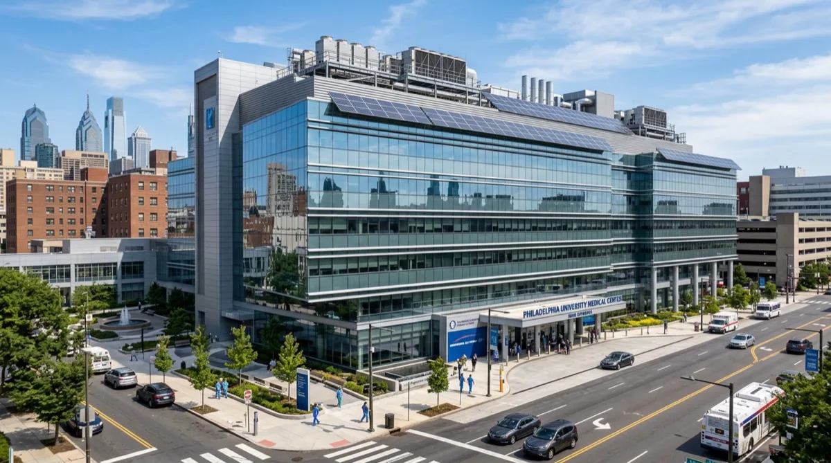 Philadelphia healthcare facility with energy-saving solar control window film Philadelphia healthcare facility with energy-saving solar control window film